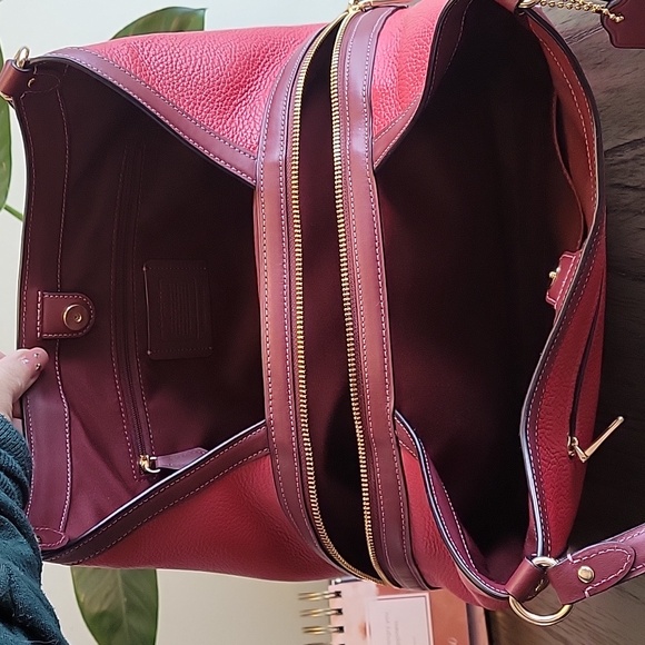 EUC Coach Kristy Red Apple Colorblock - Picture 8 of 16